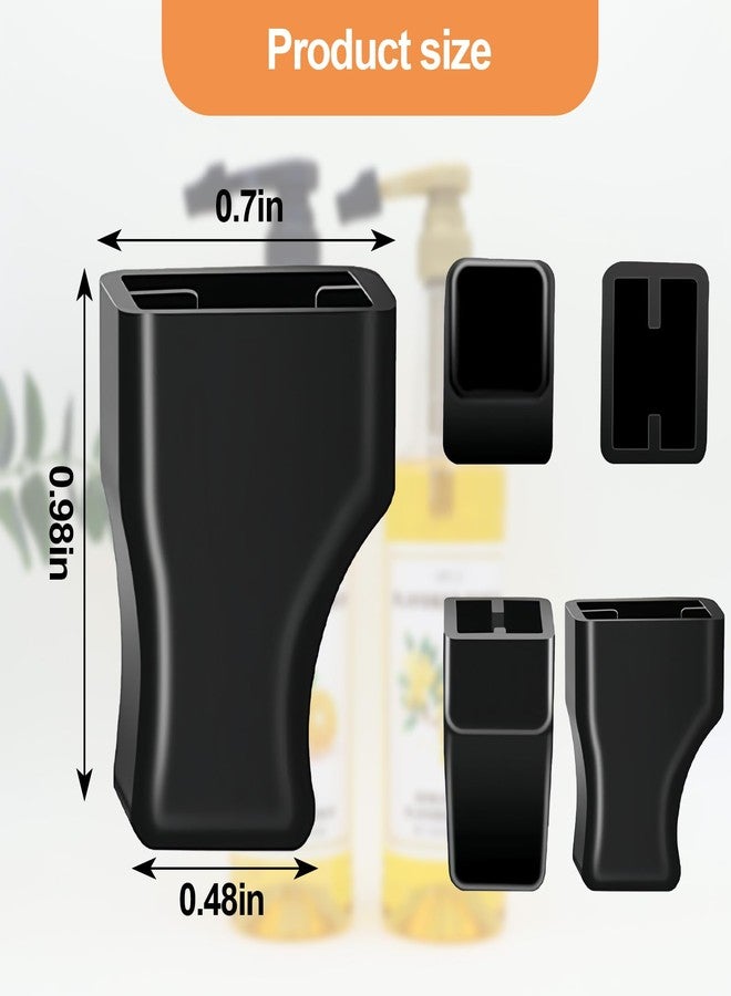 smrtcol 15 Pcs Coffee Syrup Pump Tip Covers Black Rubber Seal Caps for Coffee Syrup Bottles Fits Most Pump Tips, Keep Sugar Condiments Olive Clean Preserved for Barista, Café, Home Use - Image 2